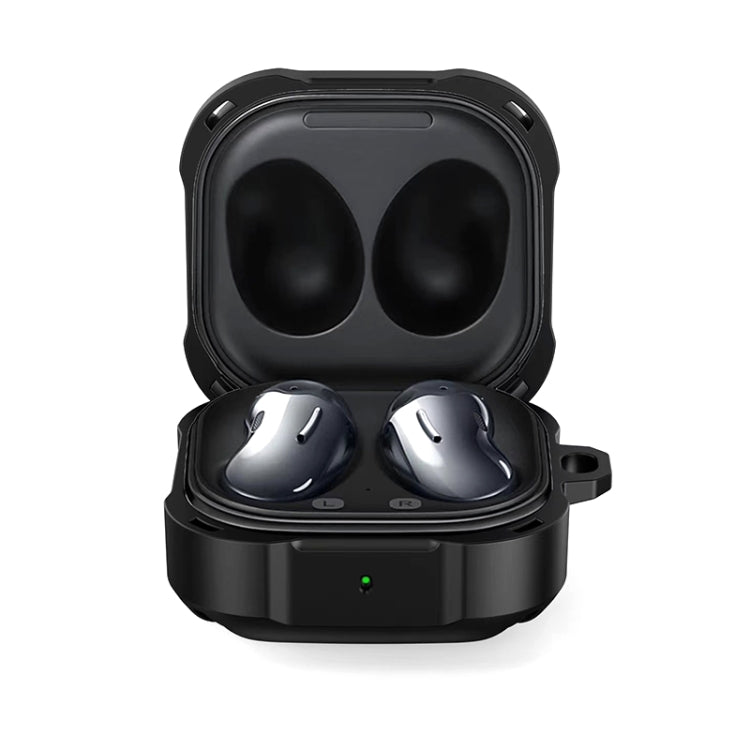 Wireless Earphones Bumblebee Armor TPU+PC Protective Case with Hook Up For Samsung Galaxy Buds Live