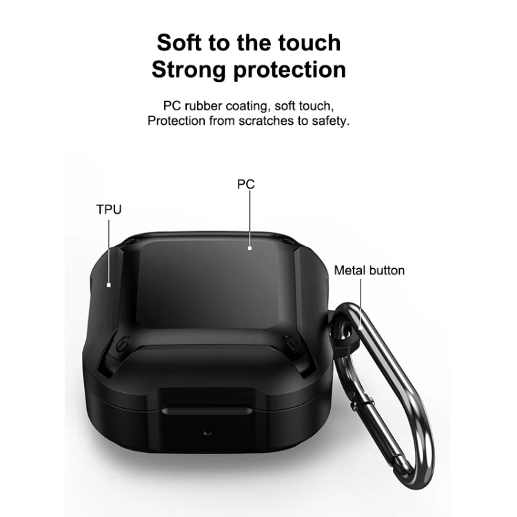 Wireless Earphones Bumblebee Armor TPU+PC Protective Case with Hook Up For Samsung Galaxy Buds Live