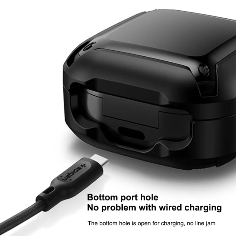 Wireless Earphones Bumblebee Armor TPU+PC Protective Case with Hook Up For Samsung Galaxy Buds Live