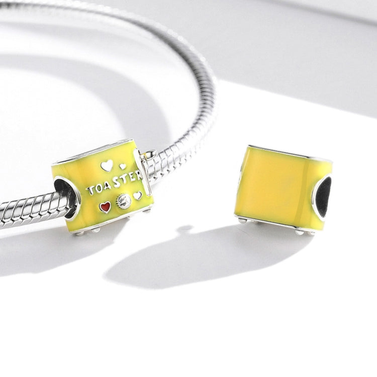 S925 Sterling Silver Mini Bread Maker Beads DIY Bracelet Necklace Accessories