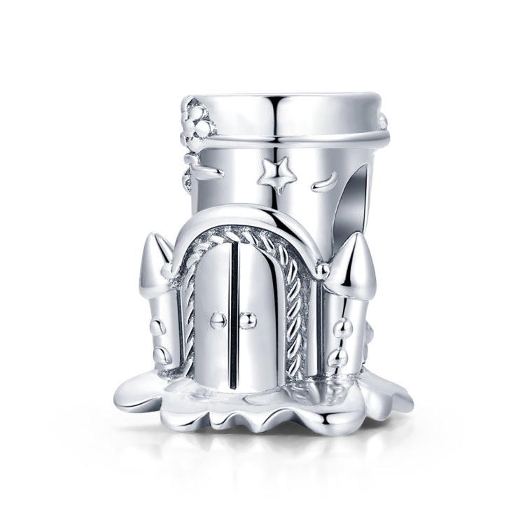 S925 Sterling Silver Forest Castle Beads DIY Bracelet Necklace Accessories