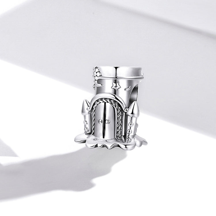 S925 Sterling Silver Forest Castle Beads DIY Bracelet Necklace Accessories