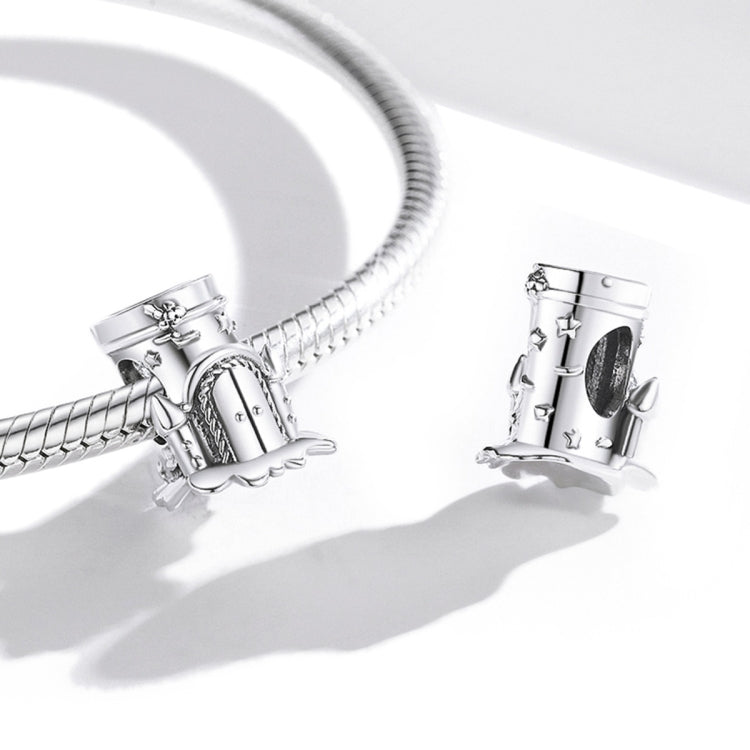 S925 Sterling Silver Forest Castle Beads DIY Bracelet Necklace Accessories