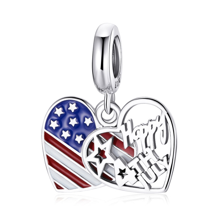 S925 Sterling Silver Love Banner Pendant DIY Bracelet Necklace Accessories
