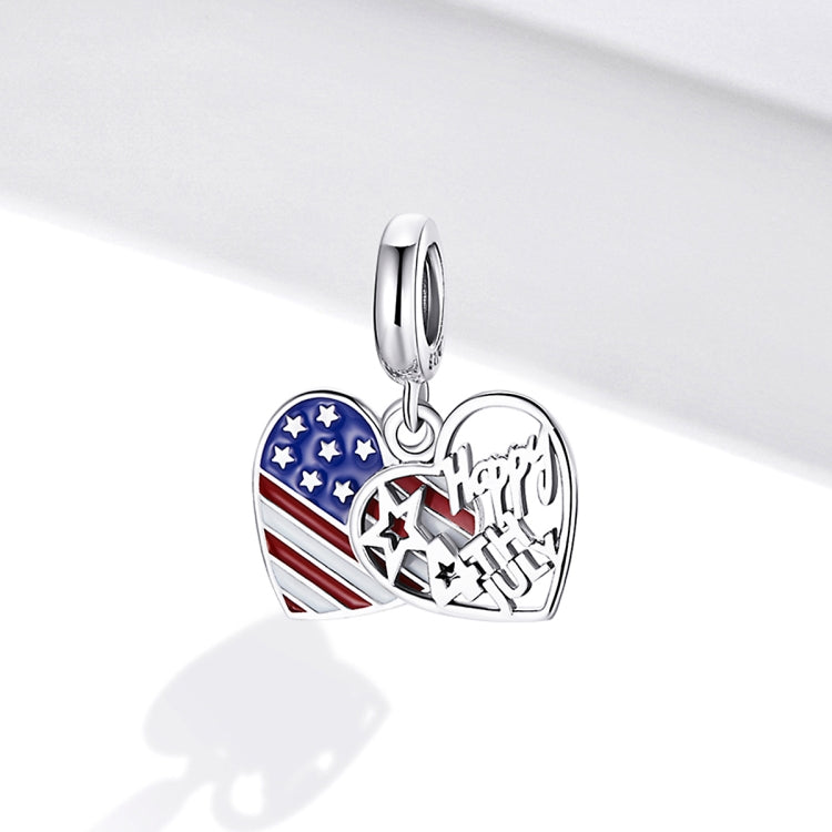 S925 Sterling Silver Love Banner Pendant DIY Bracelet Necklace Accessories