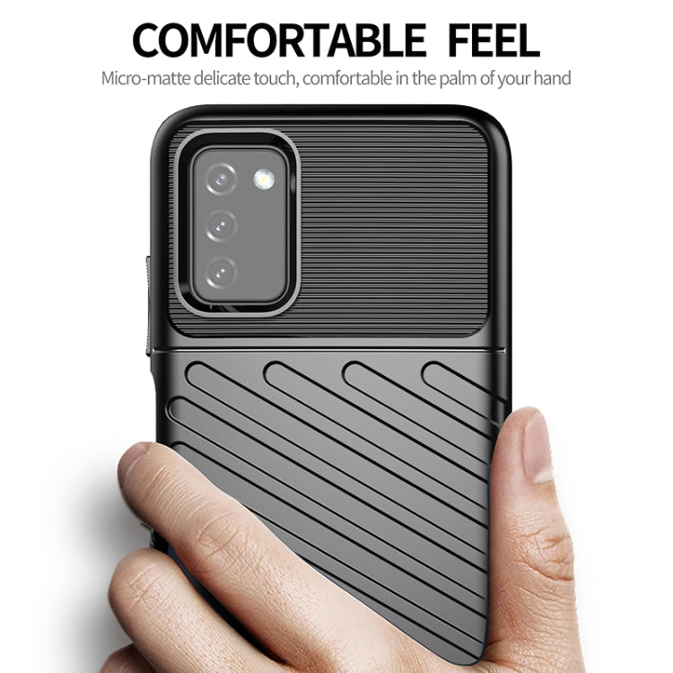 For Samsung Galaxy A03s (164mm) Thunderbolt Shockproof TPU Soft Case