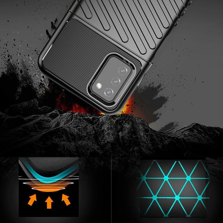 For Samsung Galaxy A03s (164mm) Thunderbolt Shockproof TPU Soft Case