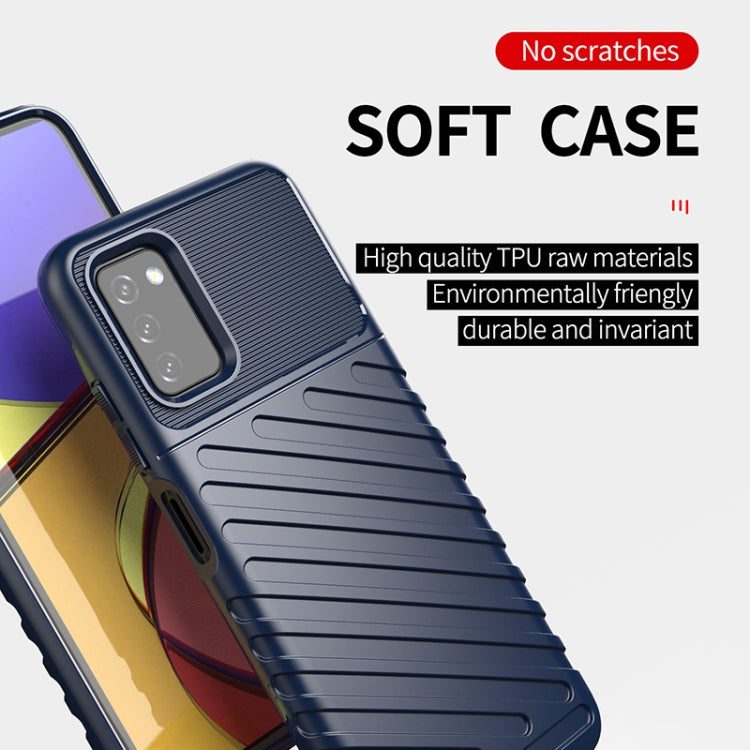 For Samsung Galaxy A03s (164mm) Thunderbolt Shockproof TPU Soft Case