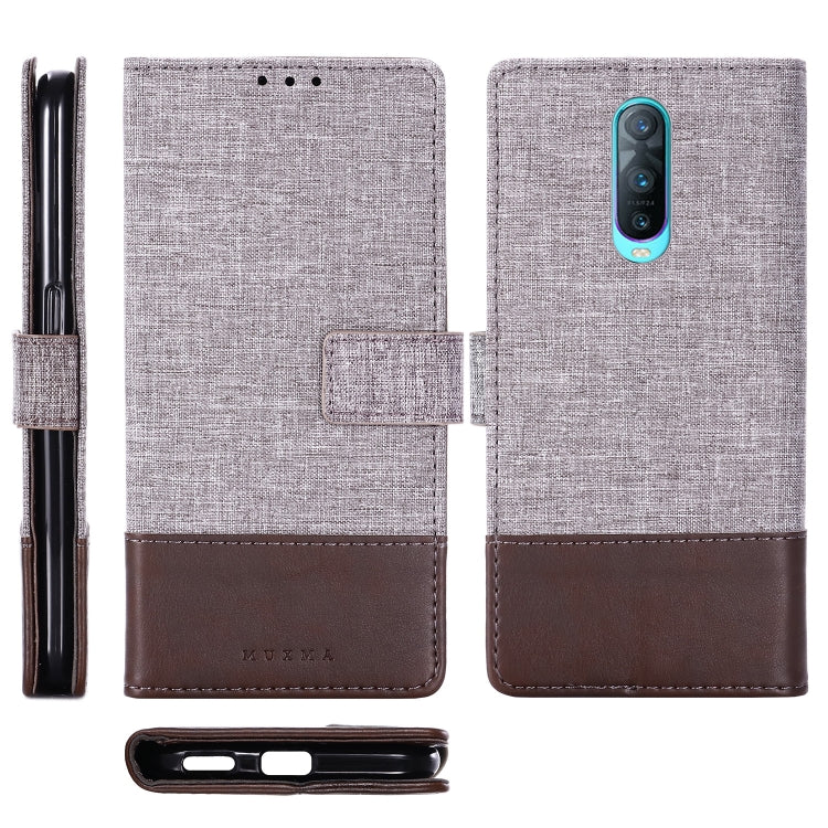 For OPPO R17 Pro MUXMA MX102 Horizontal Flip Canvas Leather Case with Stand & Card Slot & Wallet Function