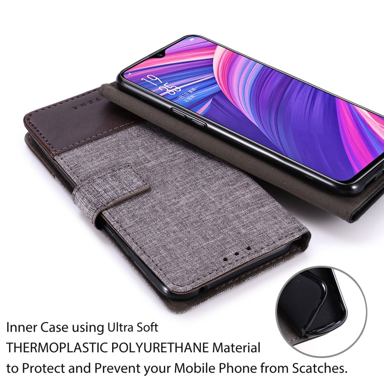 For OPPO R17 Pro MUXMA MX102 Horizontal Flip Canvas Leather Case with Stand & Card Slot & Wallet Function