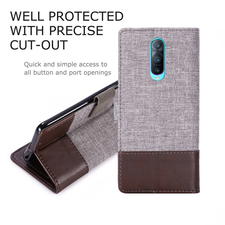 For OPPO R17 Pro MUXMA MX102 Horizontal Flip Canvas Leather Case with Stand & Card Slot & Wallet Function