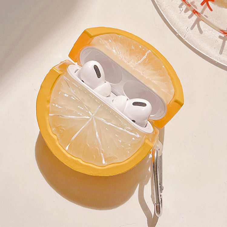 Lemon Shape Plastic Earphone Protective Case For AirPods Pro