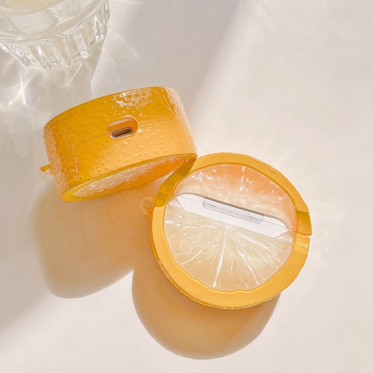 Lemon Shape Plastic Earphone Protective Case For AirPods Pro