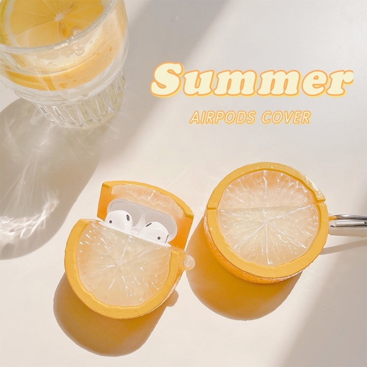 Lemon Shape Plastic Earphone Protective Case For AirPods Pro