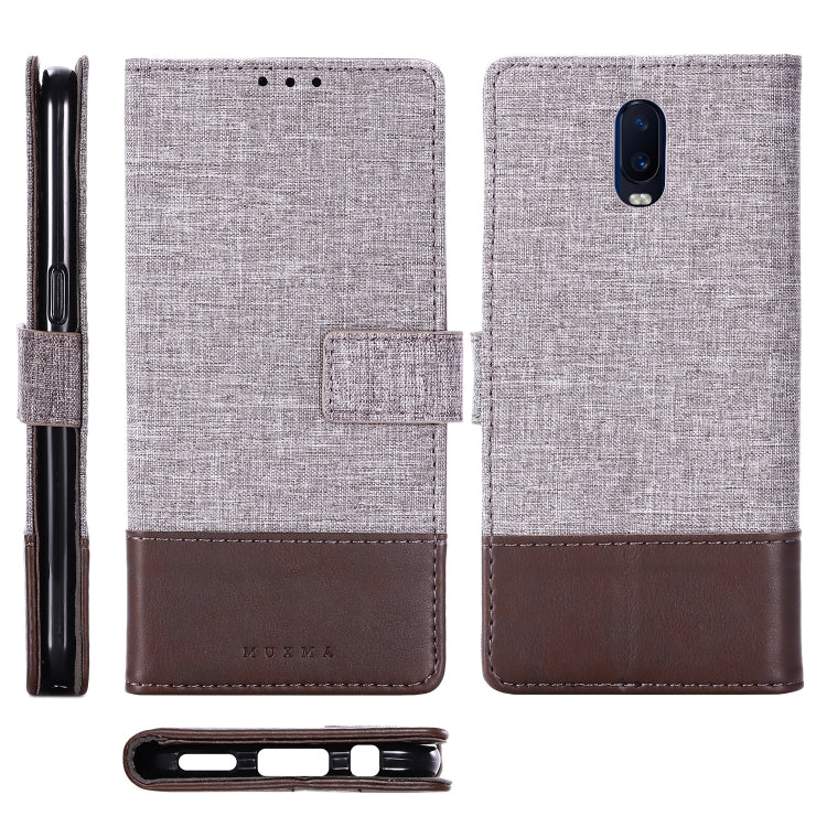 For OPPO R17 MUXMA MX102 Horizontal Flip Canvas Leather Case with Stand & Card Slot & Wallet Function