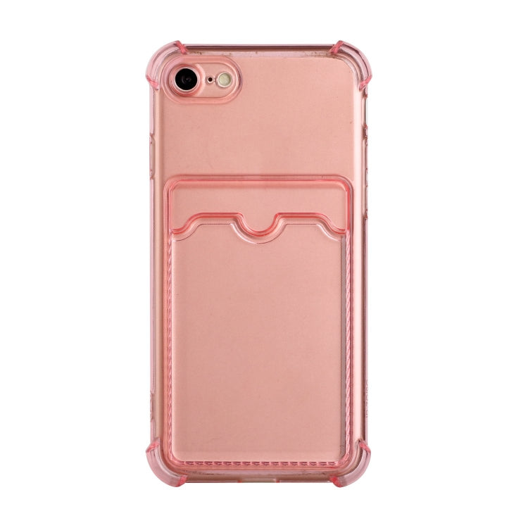 For iPhone SE 2022 / SE 2020 / 8 / 7 TPU Dropproof Protective Back Case with Card Slot