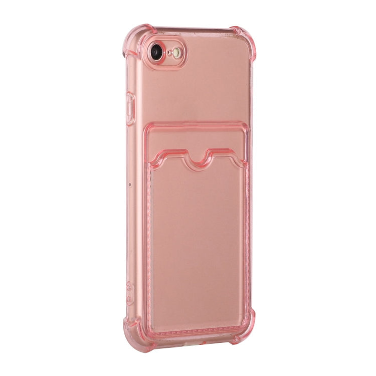 For iPhone SE 2022 / SE 2020 / 8 / 7 TPU Dropproof Protective Back Case with Card Slot