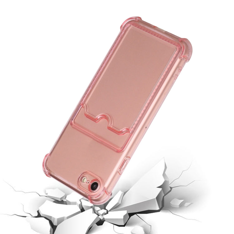For iPhone SE 2022 / SE 2020 / 8 / 7 TPU Dropproof Protective Back Case with Card Slot