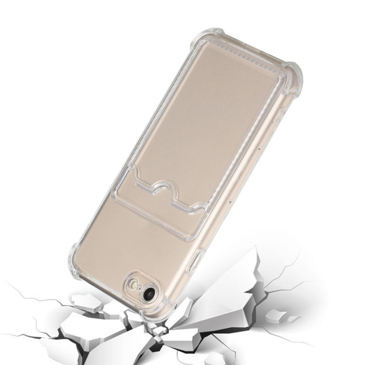 For iPhone SE 2022 / SE 2020 / 8 / 7 TPU Dropproof Protective Back Case with Card Slot