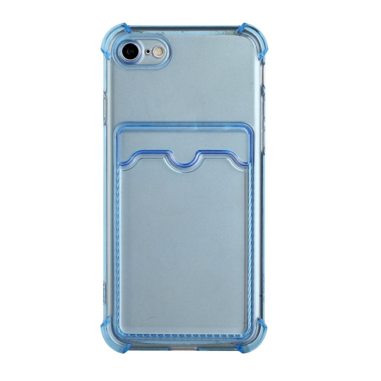 For iPhone SE 2022 / SE 2020 / 8 / 7 TPU Dropproof Protective Back Case with Card Slot