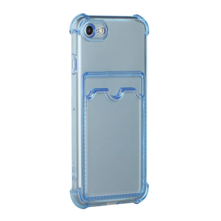 For iPhone SE 2022 / SE 2020 / 8 / 7 TPU Dropproof Protective Back Case with Card Slot