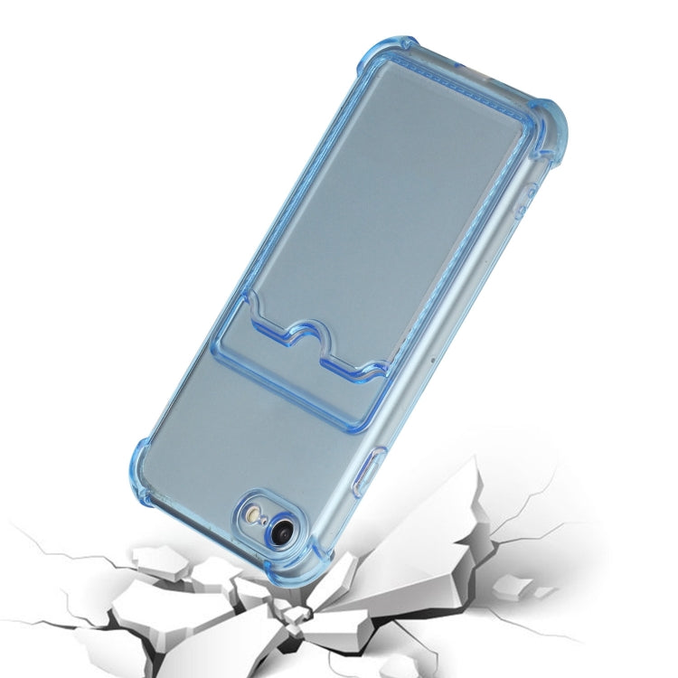 For iPhone SE 2022 / SE 2020 / 8 / 7 TPU Dropproof Protective Back Case with Card Slot