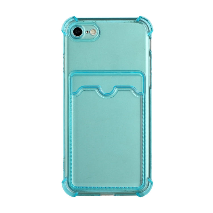 For iPhone SE 2022 / SE 2020 / 8 / 7 TPU Dropproof Protective Back Case with Card Slot