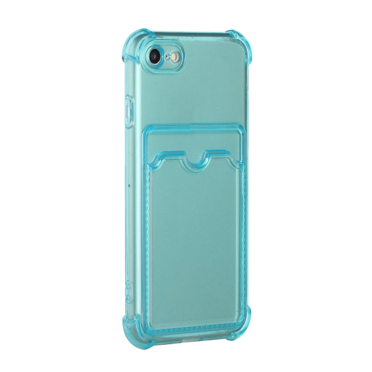 For iPhone SE 2022 / SE 2020 / 8 / 7 TPU Dropproof Protective Back Case with Card Slot