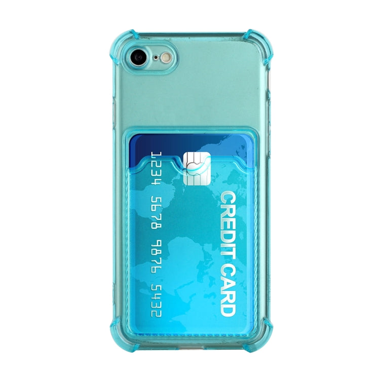 For iPhone SE 2022 / SE 2020 / 8 / 7 TPU Dropproof Protective Back Case with Card Slot