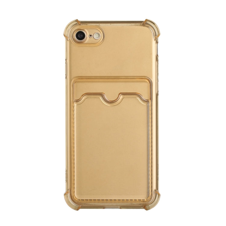 For iPhone SE 2022 / SE 2020 / 8 / 7 TPU Dropproof Protective Back Case with Card Slot
