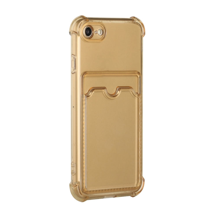 For iPhone SE 2022 / SE 2020 / 8 / 7 TPU Dropproof Protective Back Case with Card Slot