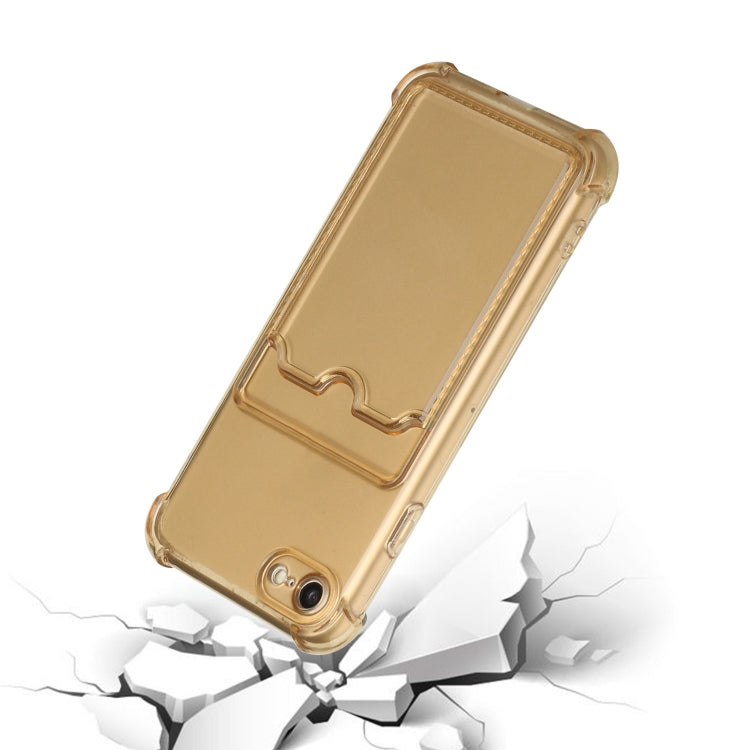For iPhone SE 2022 / SE 2020 / 8 / 7 TPU Dropproof Protective Back Case with Card Slot