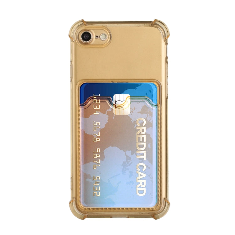 For iPhone SE 2022 / SE 2020 / 8 / 7 TPU Dropproof Protective Back Case with Card Slot