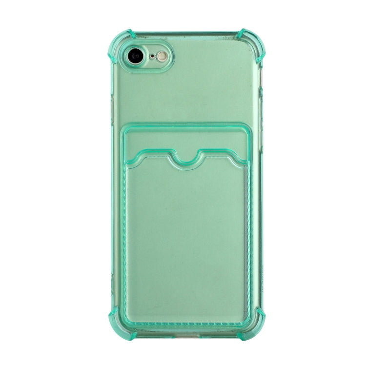 For iPhone SE 2022 / SE 2020 / 8 / 7 TPU Dropproof Protective Back Case with Card Slot