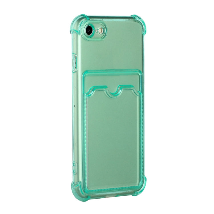 For iPhone SE 2022 / SE 2020 / 8 / 7 TPU Dropproof Protective Back Case with Card Slot