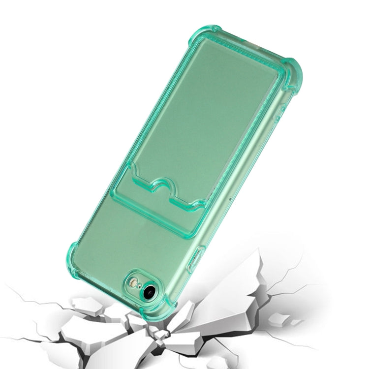 For iPhone SE 2022 / SE 2020 / 8 / 7 TPU Dropproof Protective Back Case with Card Slot