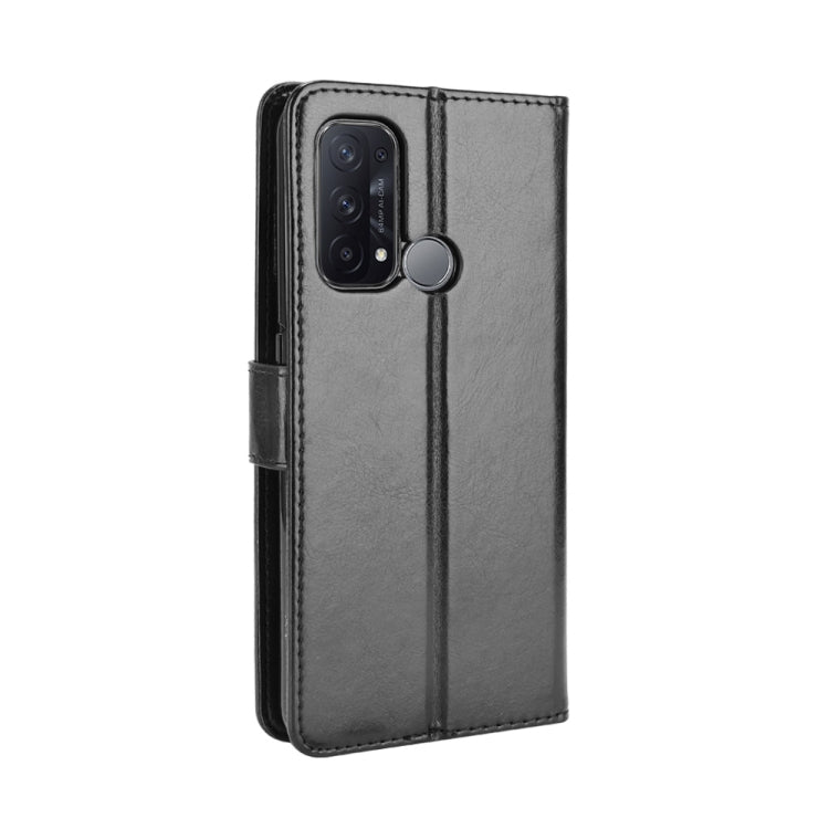 For OPPO Reno5 A Crazy Horse Texture Horizontal Flip Leather Case with Holder & Card Slots & Lanyard