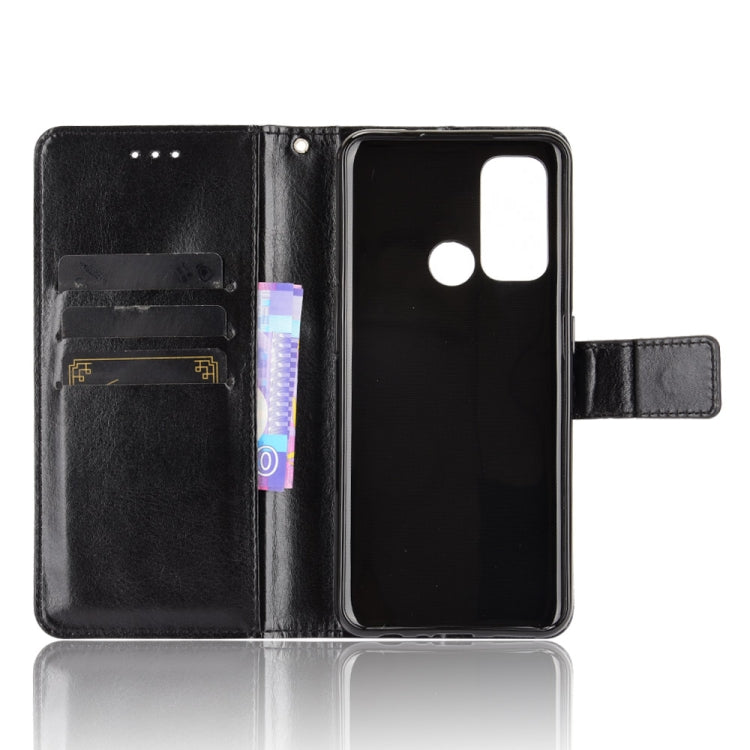 For OPPO Reno5 A Crazy Horse Texture Horizontal Flip Leather Case with Holder & Card Slots & Lanyard