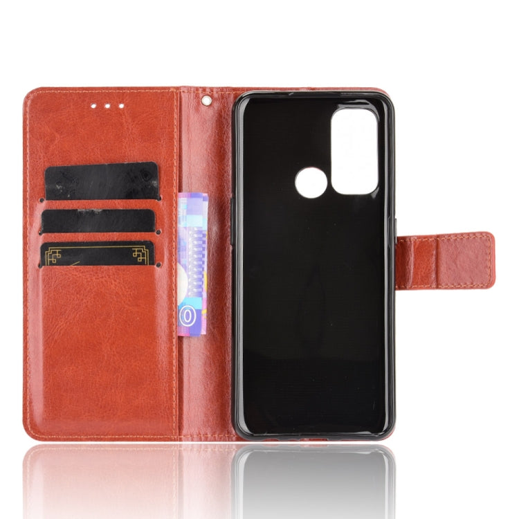 For OPPO Reno5 A Crazy Horse Texture Horizontal Flip Leather Case with Holder & Card Slots & Lanyard