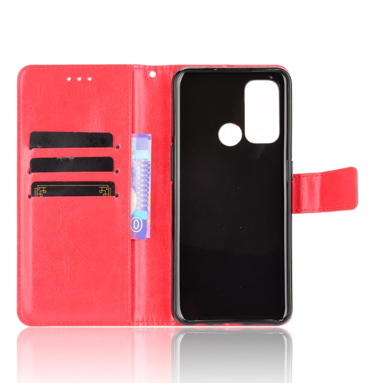 For OPPO Reno5 A Crazy Horse Texture Horizontal Flip Leather Case with Holder & Card Slots & Lanyard