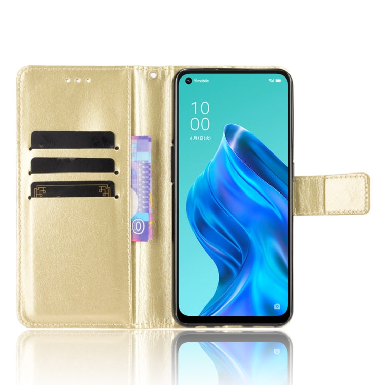 For OPPO Reno5 A Crazy Horse Texture Horizontal Flip Leather Case with Holder & Card Slots & Lanyard