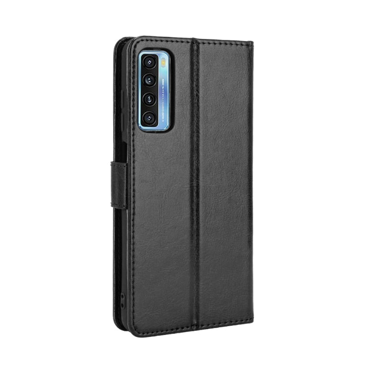 For TCL 20 5G / TCL 20S Crazy Horse Texture Horizontal Flip Leather Case with Holder & Card Slots & Lanyard
