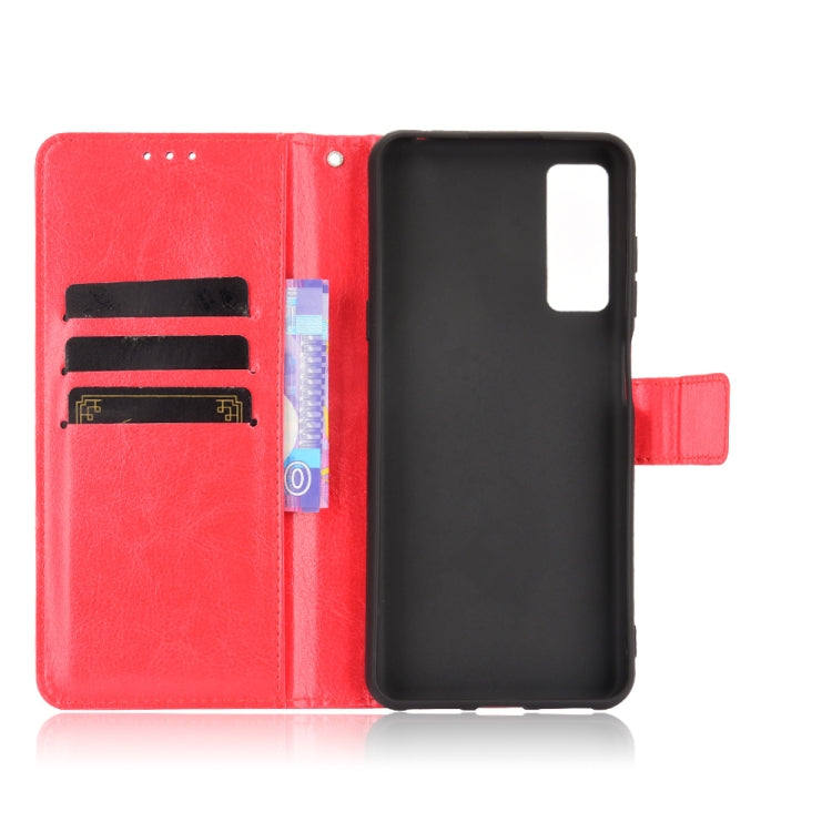 For TCL 20 5G / TCL 20S Crazy Horse Texture Horizontal Flip Leather Case with Holder & Card Slots & Lanyard