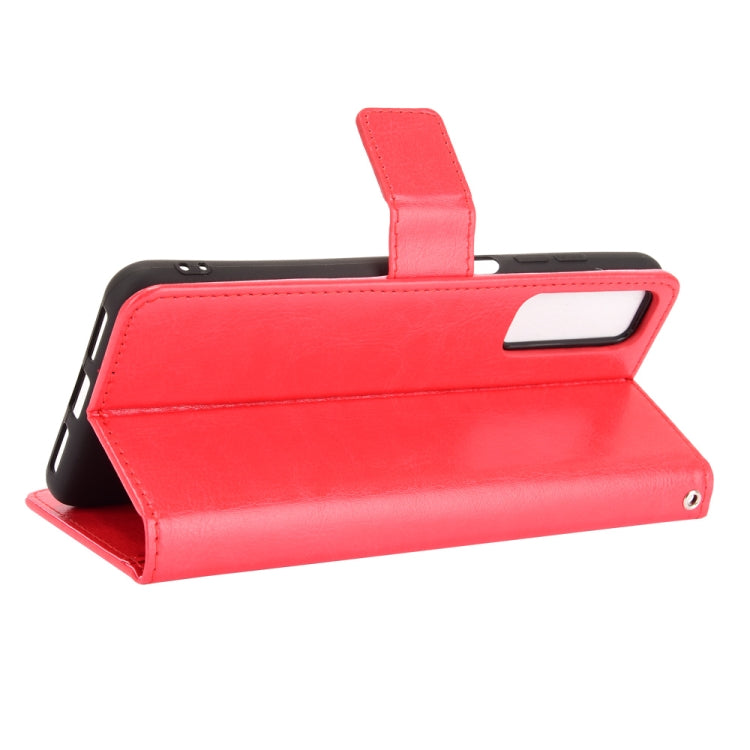 For TCL 20 5G / TCL 20S Crazy Horse Texture Horizontal Flip Leather Case with Holder & Card Slots & Lanyard