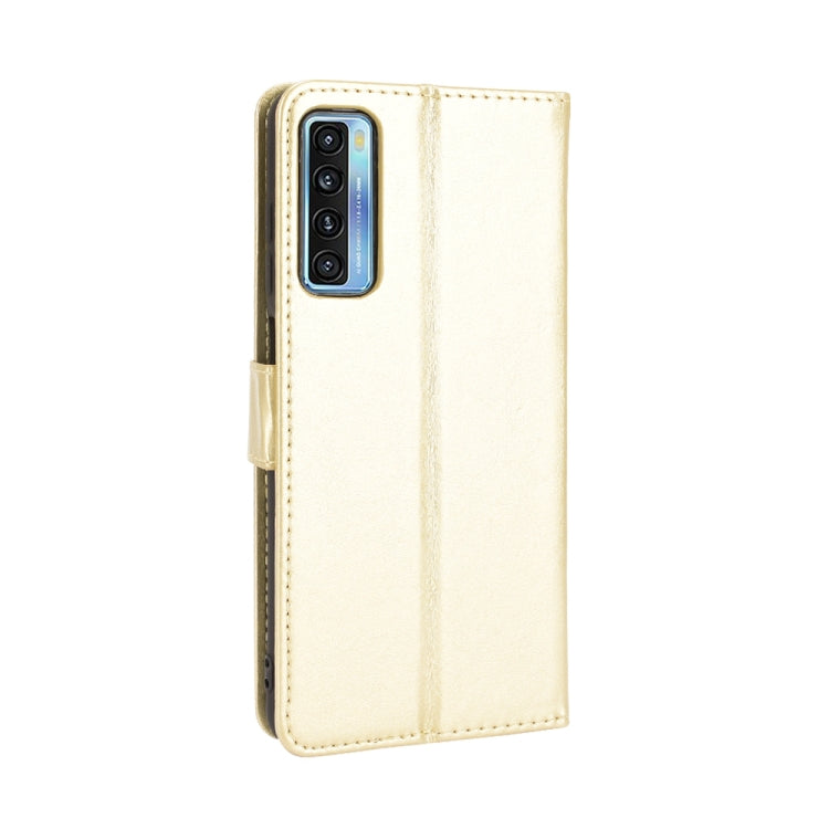 For TCL 20 5G / TCL 20S Crazy Horse Texture Horizontal Flip Leather Case with Holder & Card Slots & Lanyard