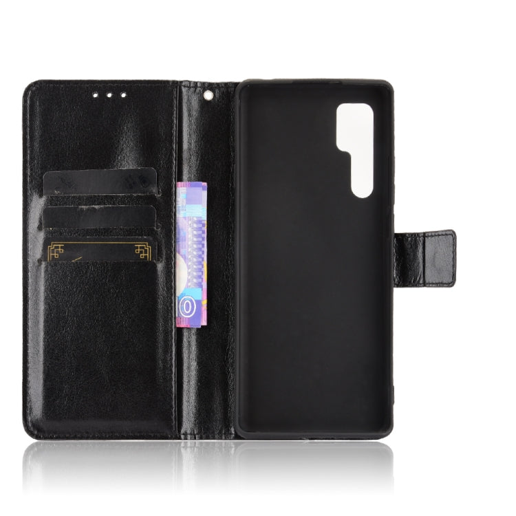 For TCL 20 Pro 5G Crazy Horse Texture Horizontal Flip Leather Case with Holder & Card Slots & Lanyard