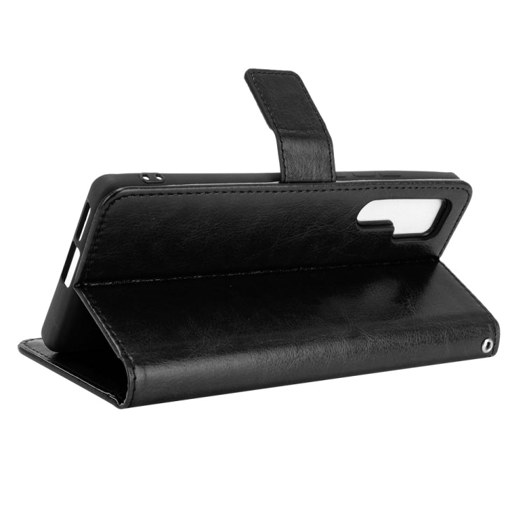 For TCL 20 Pro 5G Crazy Horse Texture Horizontal Flip Leather Case with Holder & Card Slots & Lanyard