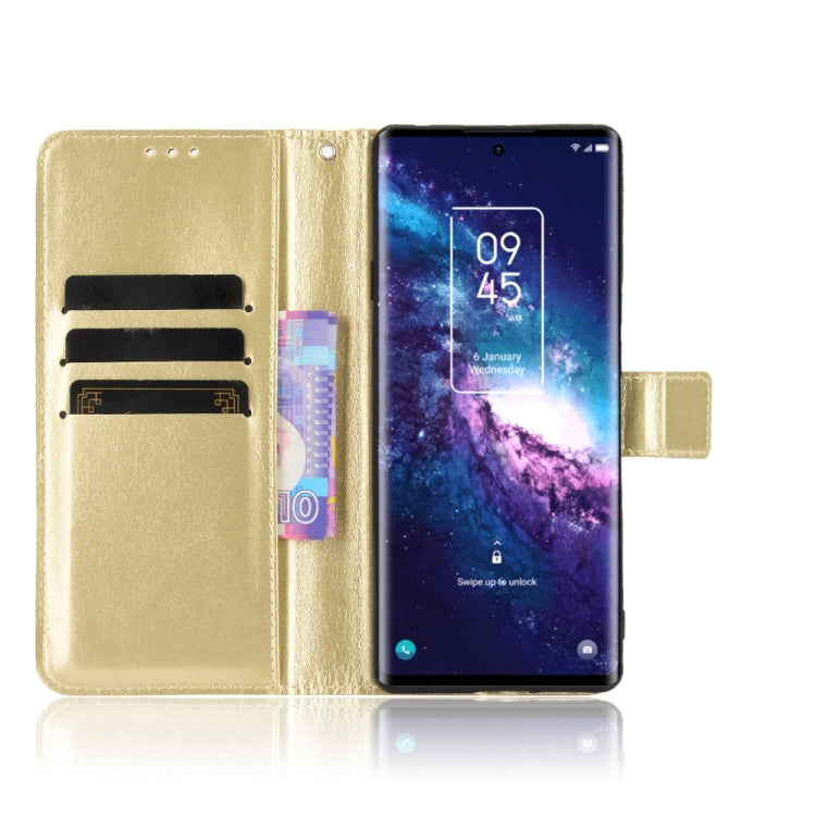 For TCL 20 Pro 5G Crazy Horse Texture Horizontal Flip Leather Case with Holder & Card Slots & Lanyard