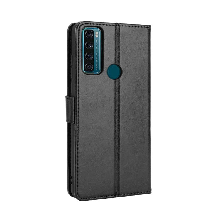 For TCL 20 SE Crazy Horse Texture Horizontal Flip Leather Case with Holder & Card Slots & Lanyard