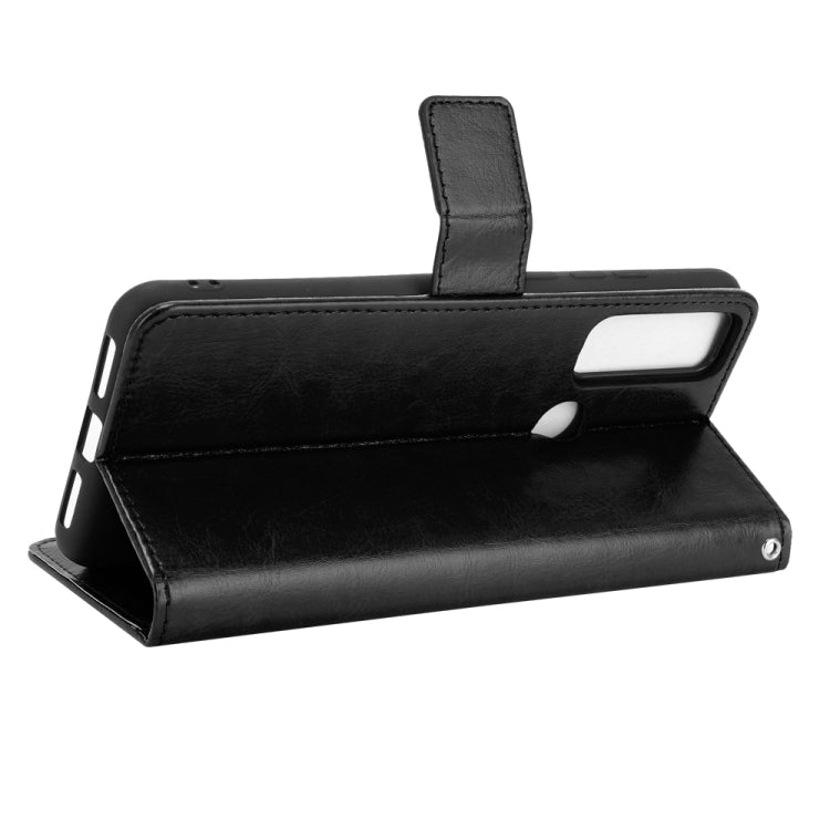 For TCL 20 SE Crazy Horse Texture Horizontal Flip Leather Case with Holder & Card Slots & Lanyard